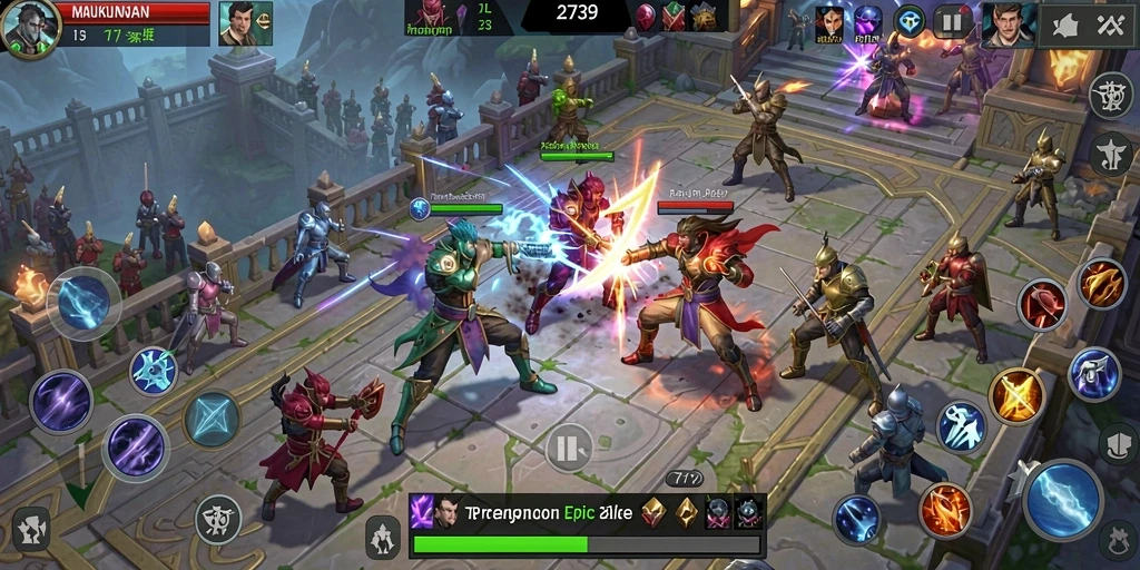 Tangkapan layar menampilkan aksi pertarungan dari game Fighting 2739.