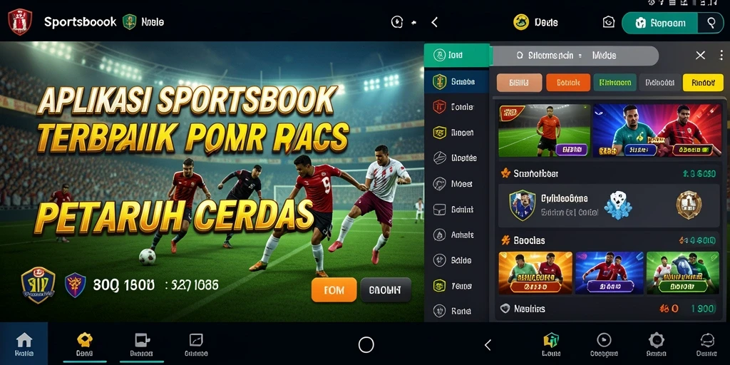 Tampilan menarik dari aplikasi Sportsbook 3446 saat bermain taruhan.