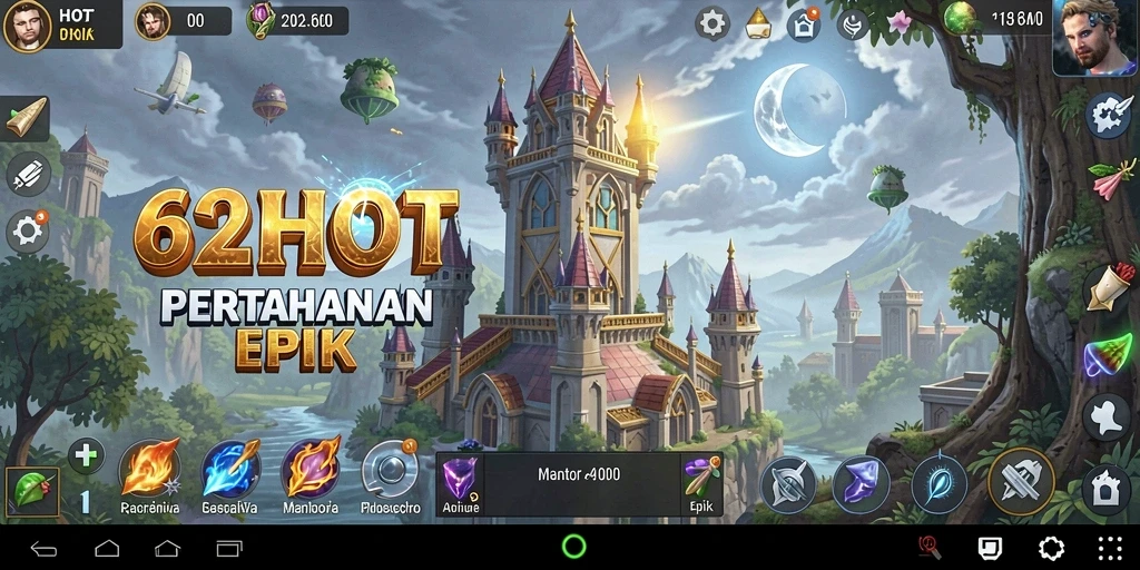 Gameplay menara pertahanan yang mendebarkan dan strategis.