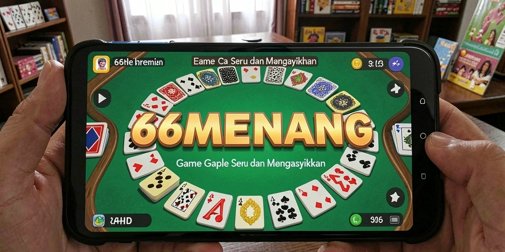 Screenshot utama 66MENANG menampilkan gameplay seru Gaple.