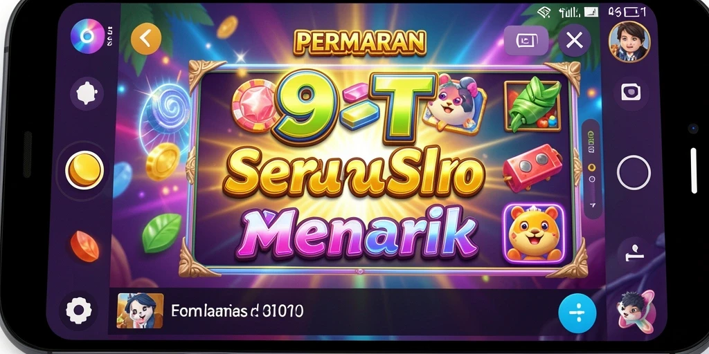 Tampilan menarik dari gameplay Slot dalam 9ET yang penuh warna.