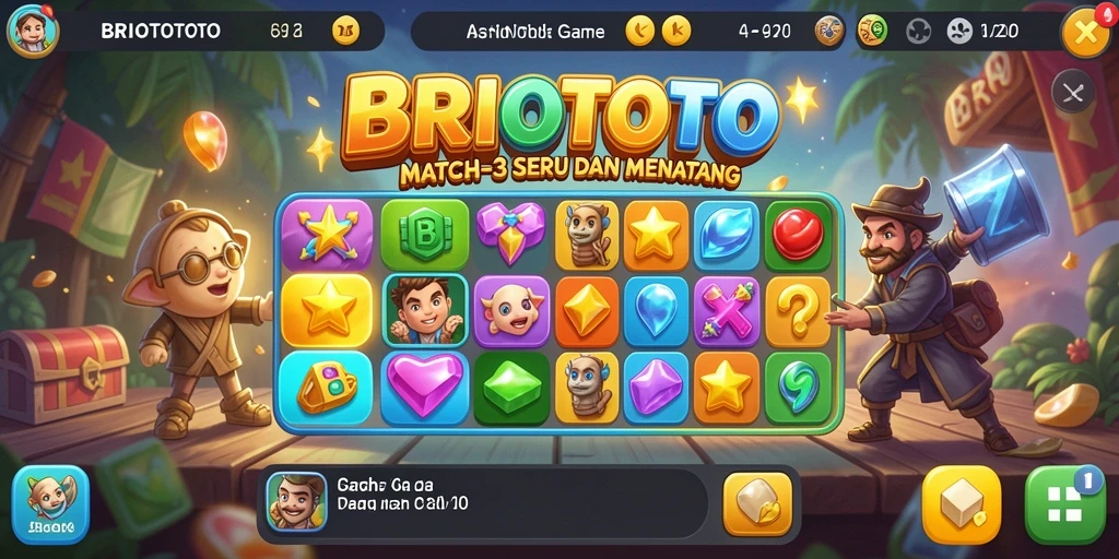 Tampilan gameplay BRIOTOTO yang seru dan menantang.
