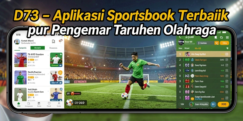 Tampilan gameplay menarik dari aplikasi D73 Sportsbook.