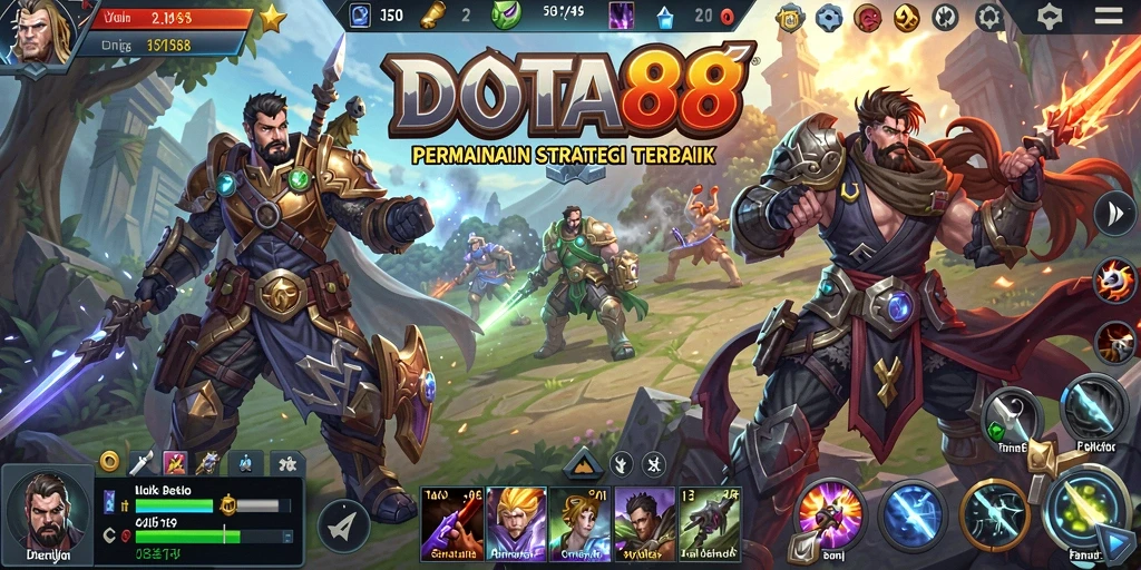 Tangkapan layar gameplay DOTA88 yang menegangkan dan strategis.