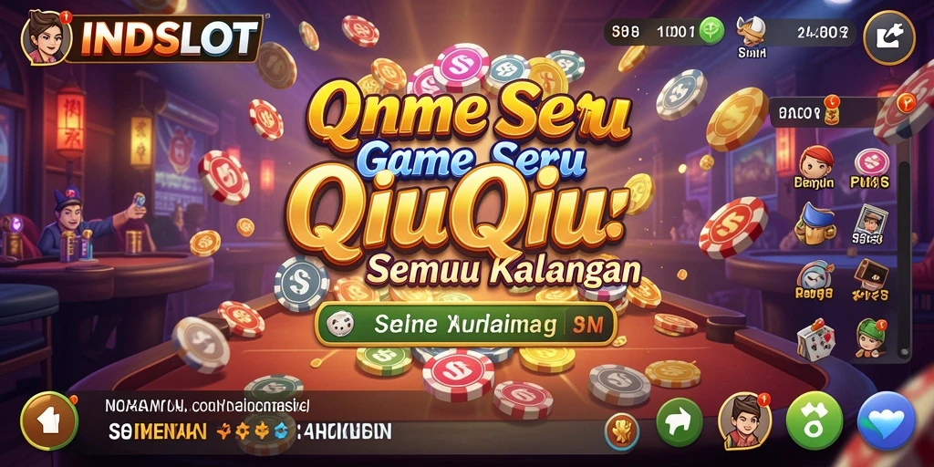 Tampilan seru gameplay QiuQiu di INDSLOT.