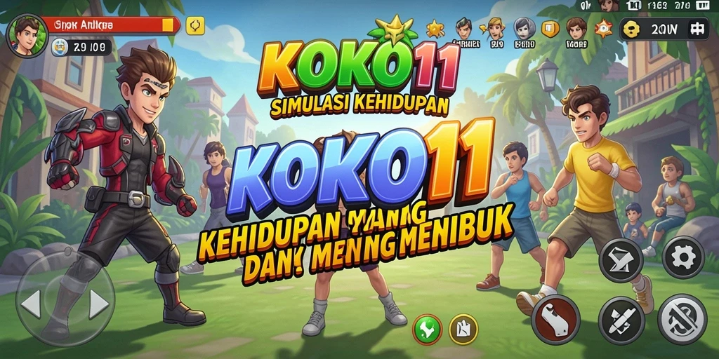 Gameplay imersif KOKO11 yang menunjukkan interaksi karakter.