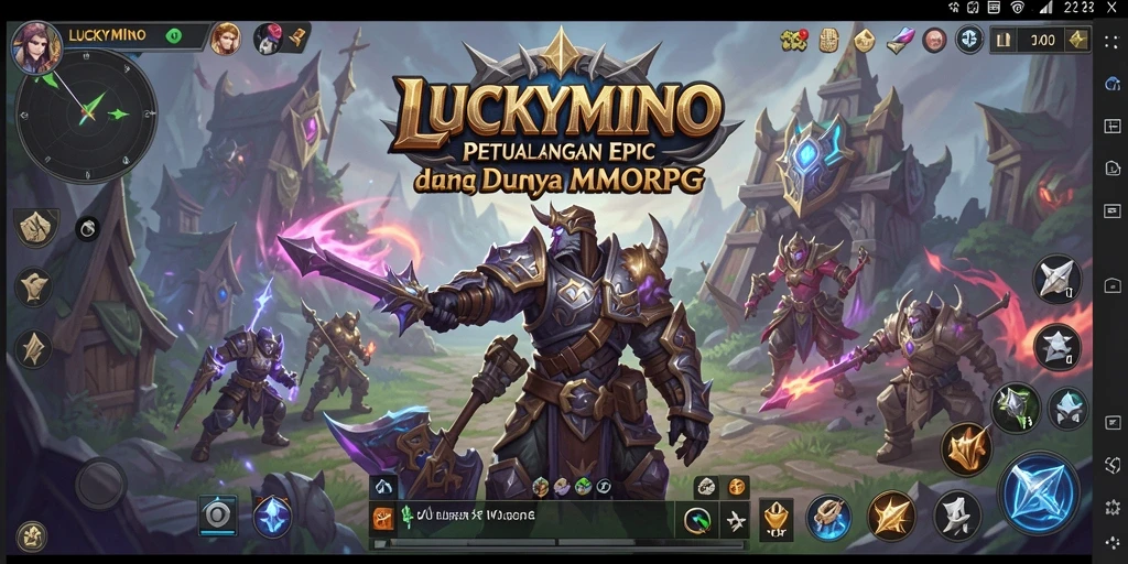 Tampilan menarik dari gameplay LUCKYMINO yang penuh aksi.