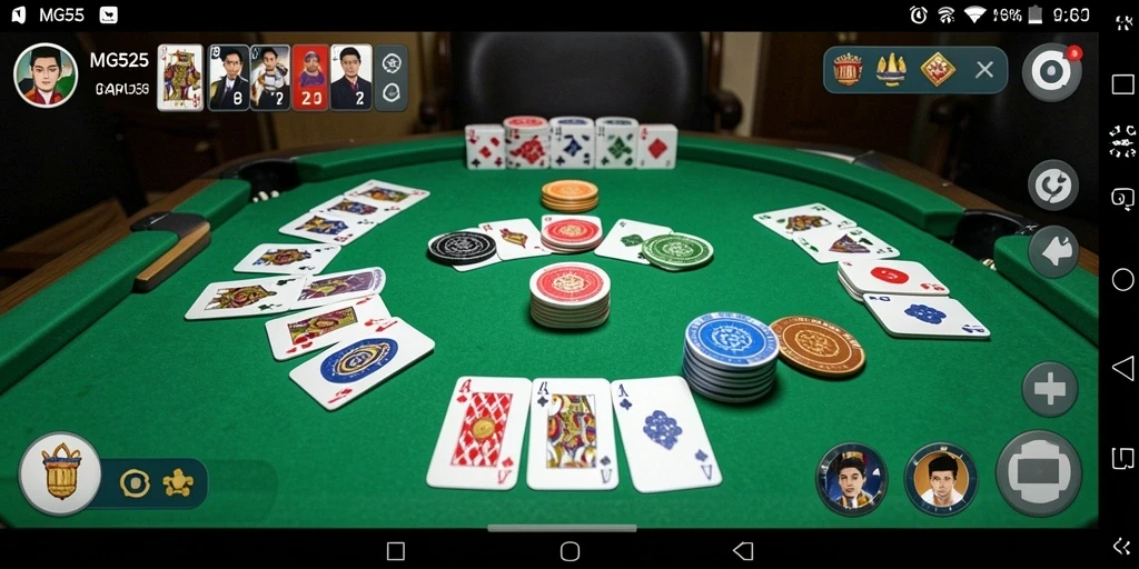 Tampilan gameplay Gaple yang seru dan interaktif di MG525.