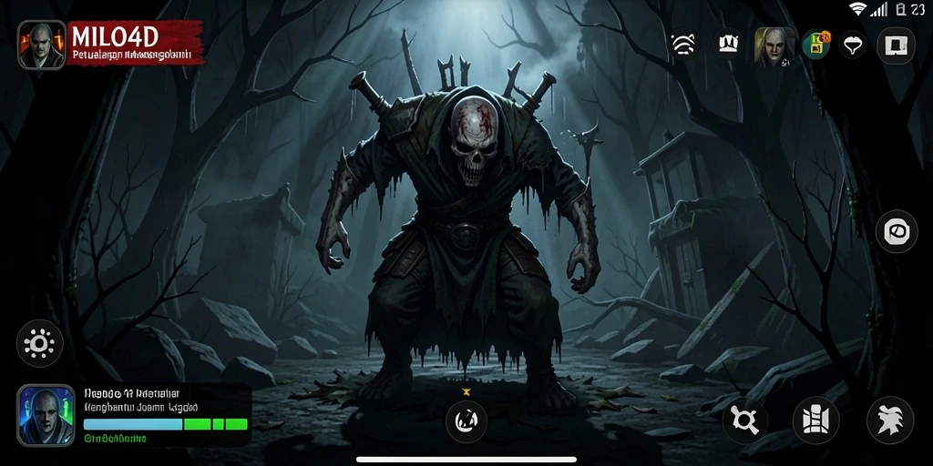 Tampilan gameplay HOROR yang mencekam dan penuh ketegangan.