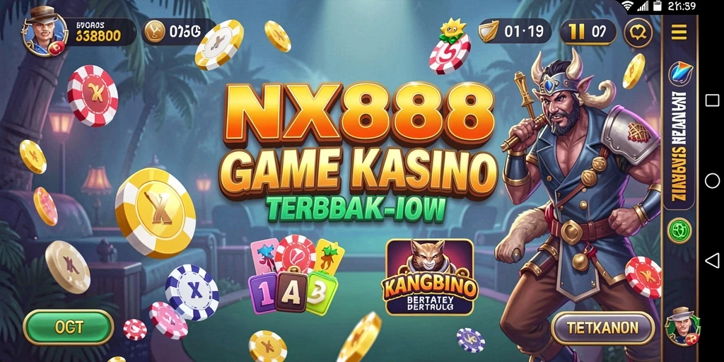Tampilan gameplay menarik dari aplikasi Kasino NX888.