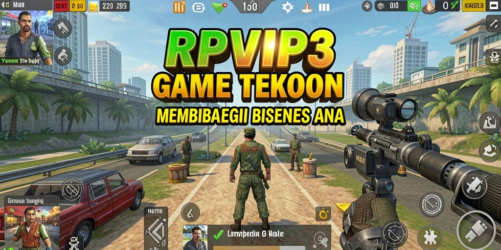 Tampilan menarik dari gameplay RPVIP3 yang menggambarkan keseruan Tycoon.