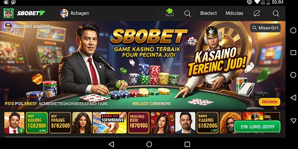 Tampilan permainan Kasino SBOBET yang mengasyikkan dan menarik.