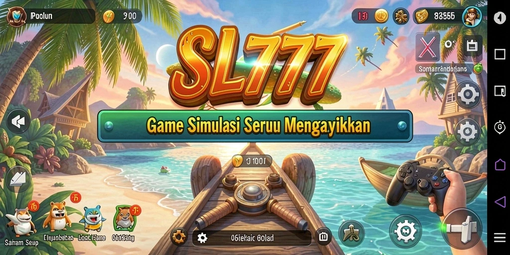 Tampilan gameplay menarik dari dunia simulasi SL777.