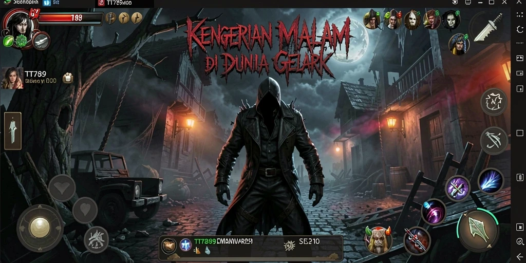 Tampilan gameplay Horror yang menakutkan dan penuh ketegangan.