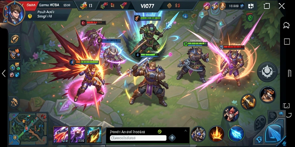 Tampilan gameplay MOBA VIO77 yang seru dan menegangkan.