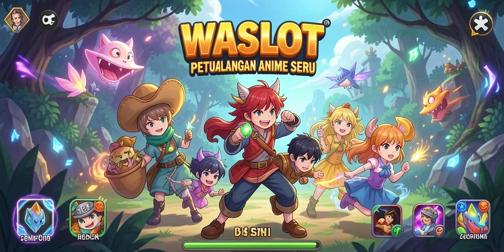 Tampilan gameplay WASLOT dengan karakter Anime yang menakjubkan.