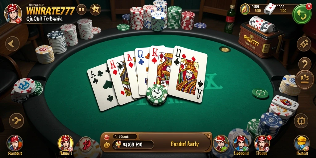 Tampilan gameplay QiuQiu yang menegangkan dan seru.