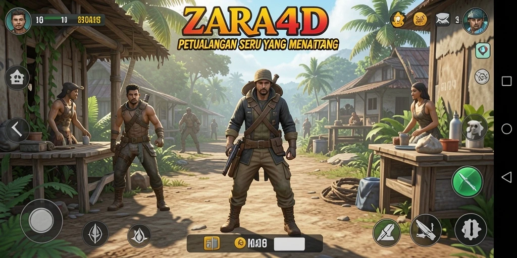 Tampilan gameplay seru di ZARA4D yang penuh tantangan.
